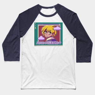 Vaporwave aesthetic windows 95 anime Baseball T-Shirt